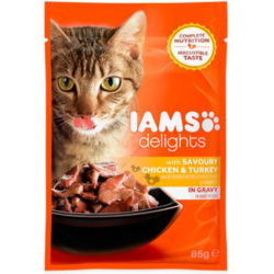 Iams Chicken & Turkey In Gravy Adult Cat Food